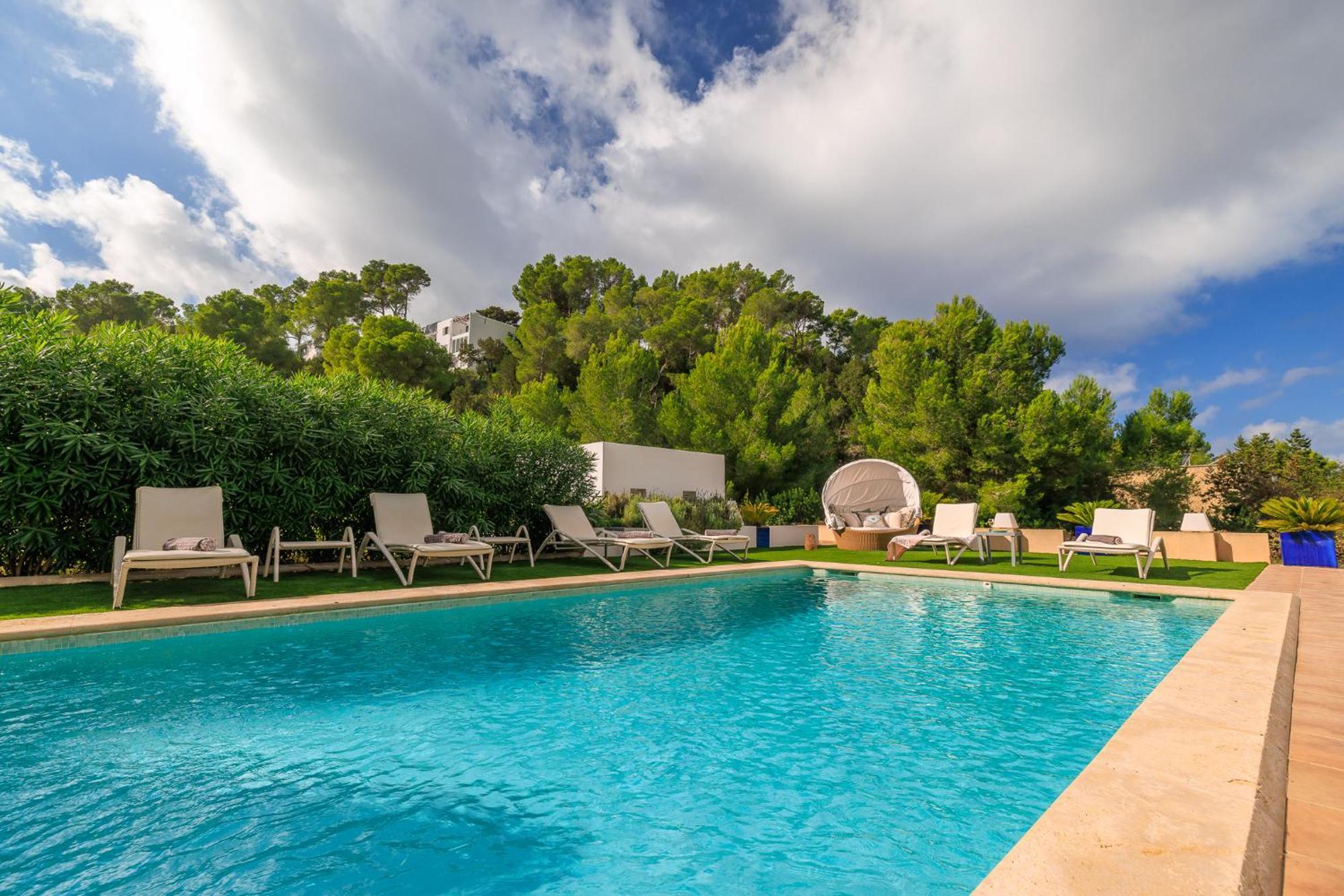 Can Parras Casa Con Piscina Y Barbacoa Cerca De La Playa San José Екстериор снимка