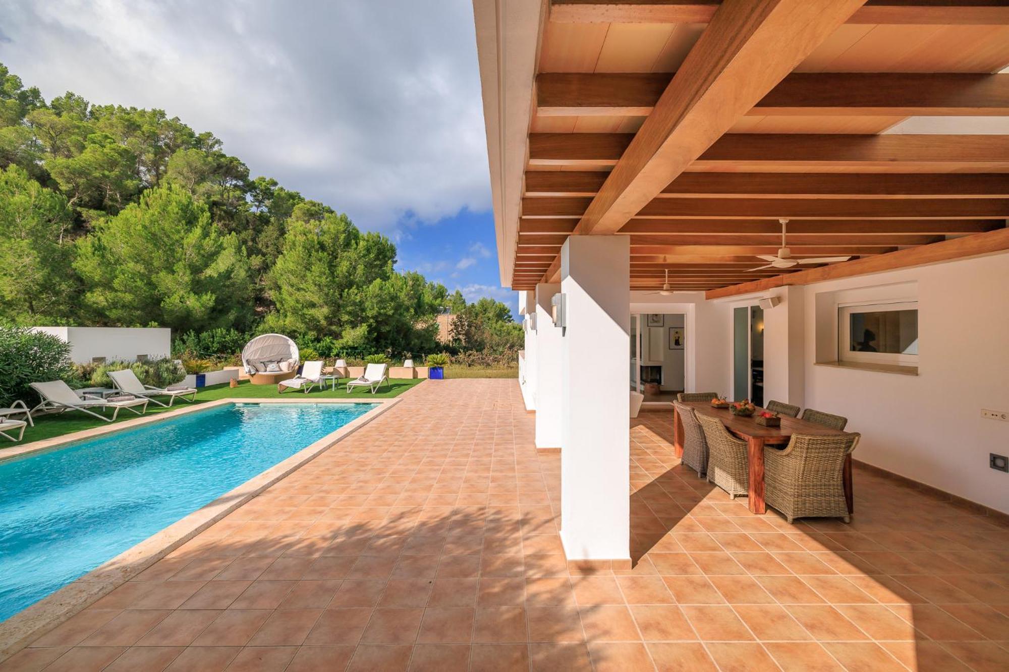 Can Parras Casa Con Piscina Y Barbacoa Cerca De La Playa San José Екстериор снимка