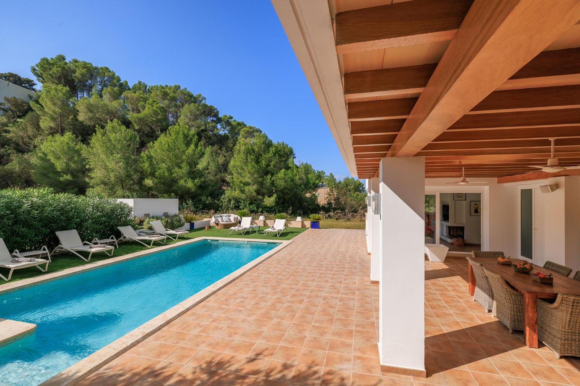 Can Parras Casa Con Piscina Y Barbacoa Cerca De La Playa San José Екстериор снимка