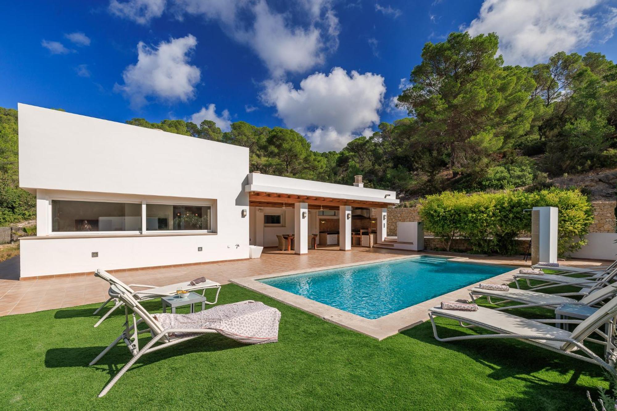 Can Parras Casa Con Piscina Y Barbacoa Cerca De La Playa San José Екстериор снимка