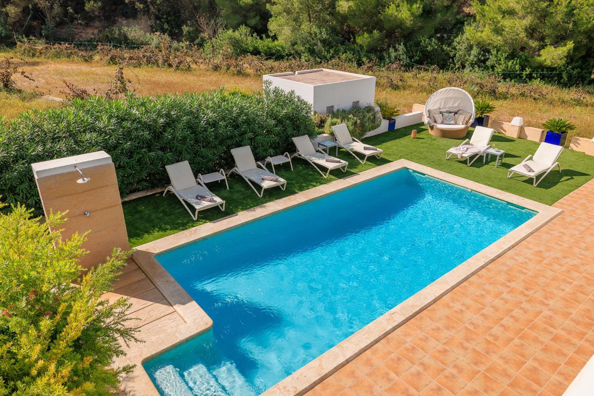 Can Parras Casa Con Piscina Y Barbacoa Cerca De La Playa San José Екстериор снимка